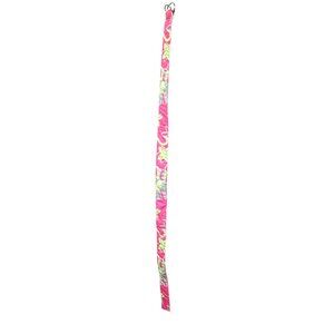 Lilly Pulitzer Womens Cotton Belt Floral Pink & Green 3924